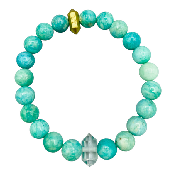 Amazonite Summer Solstice Stackers 10mm or 8mm
