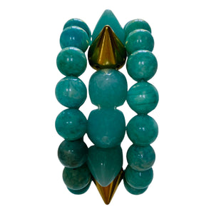 STACKED LUXE SPIKE - Amazonite