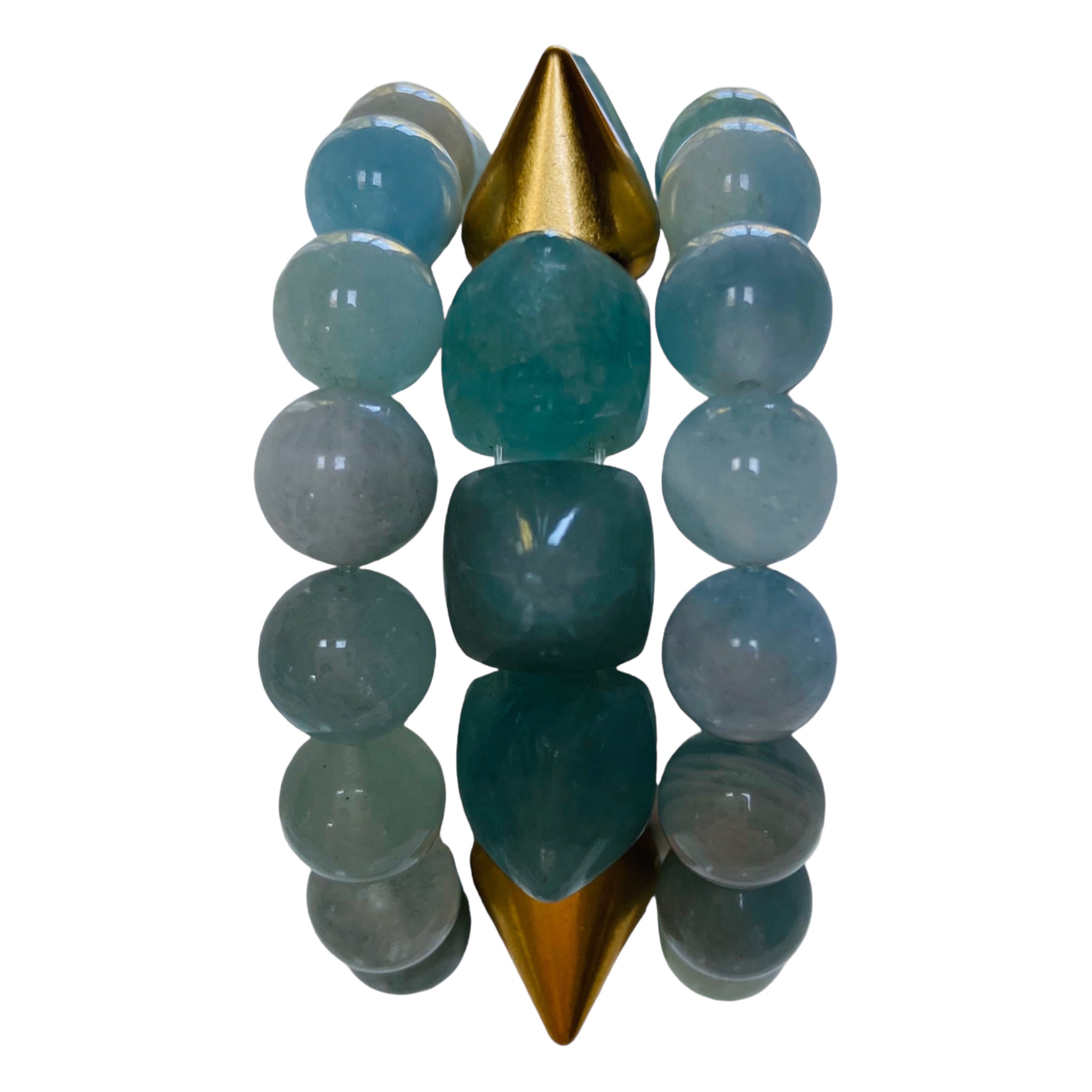 STACKED LUXE SPIKE - Aquamarine
