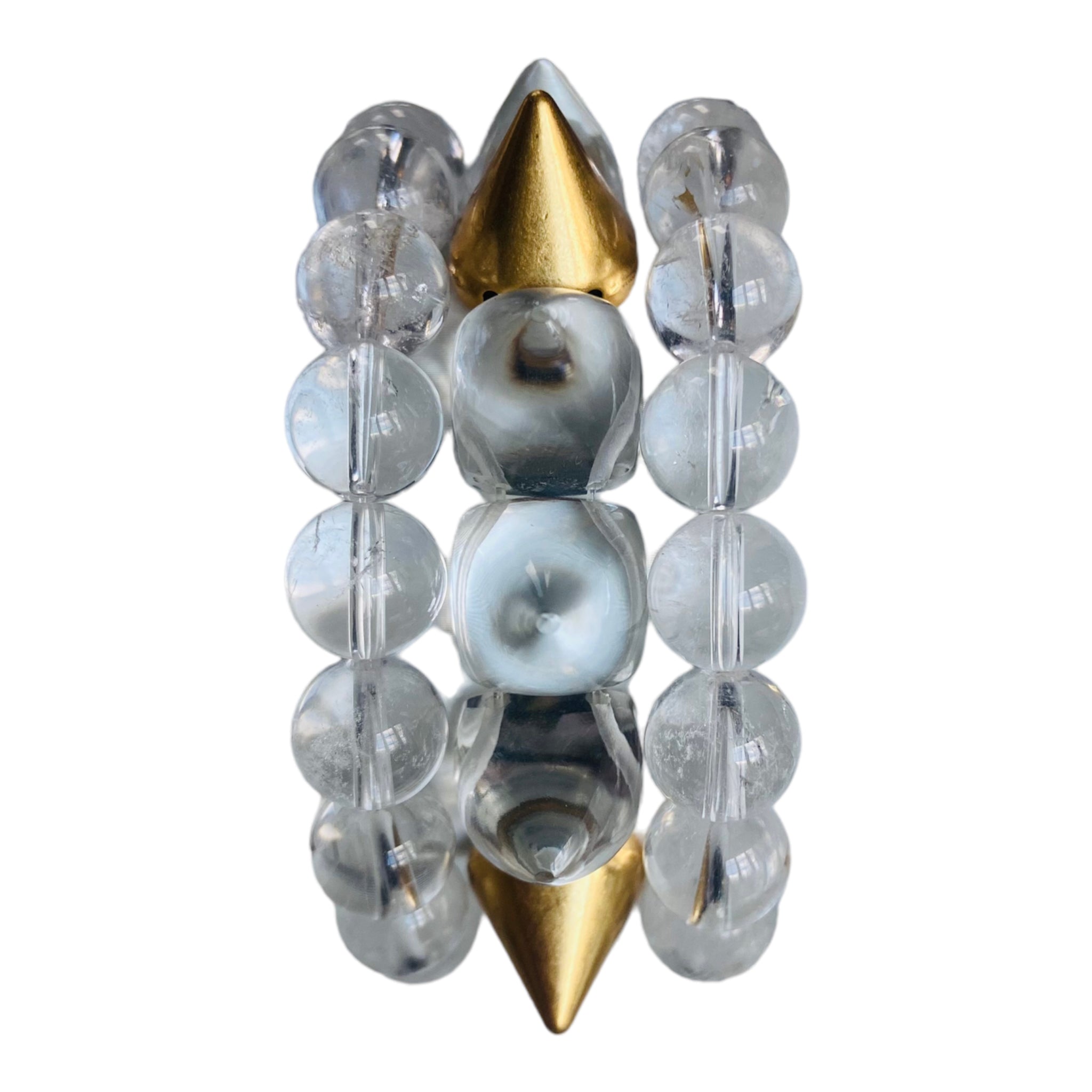 STACKED LUXE SPIKE - Clear Crystal Quartz