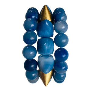STACKED LUXE SPIKE - Blue Opal