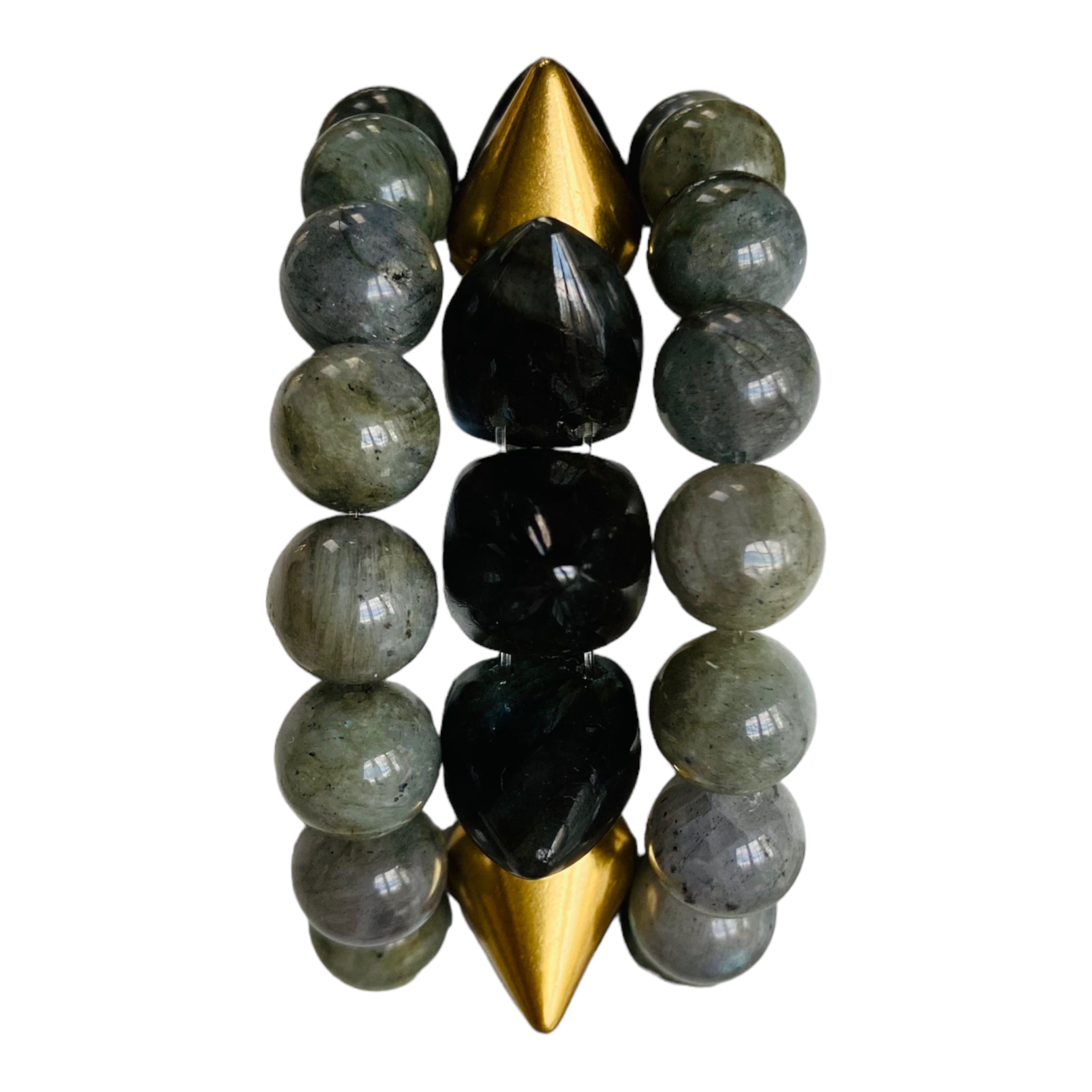 STACKED LUXE SPIKE - Labradorite