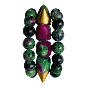 STACKED LUXE SPIKE - Ruby Zoisite