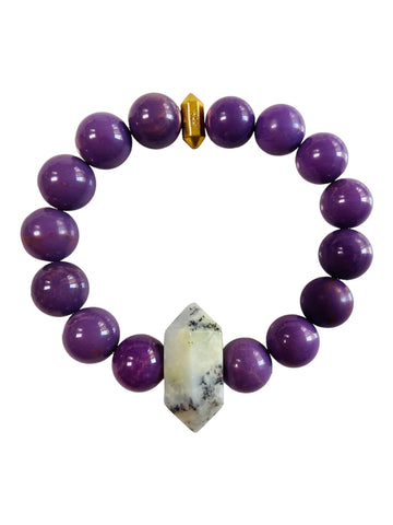 Harbor Hydrangea - Phosphosiderite & Agate