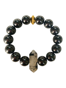 Moby Dick - Hematite & Rutilated Quartz