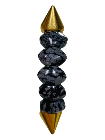 LUXE Eyes - Snowflake Obsidian