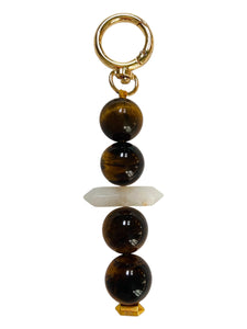Bag Charm - Tiger Eye