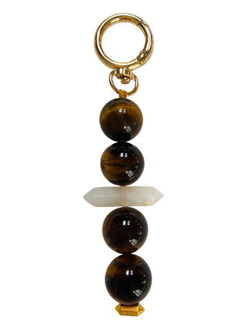 Bag Charm - Tiger Eye