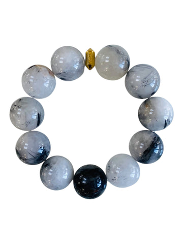 Gumball Wrist Hug - Rutilated Quartz