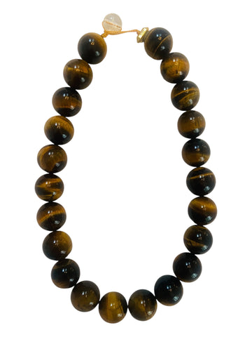 Gumball Neck Hug - Tiger Eye