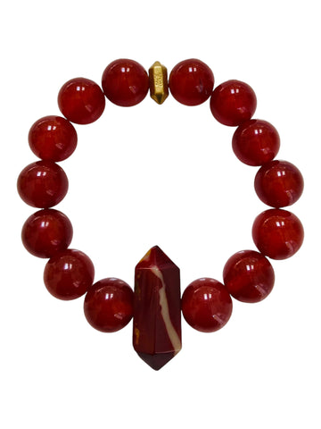 Bartlett Tomato - Carnelian & Mookaite