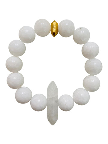 Pharmacy Milkshake - White Jade & Clear Crystal Quartz (Copy)
