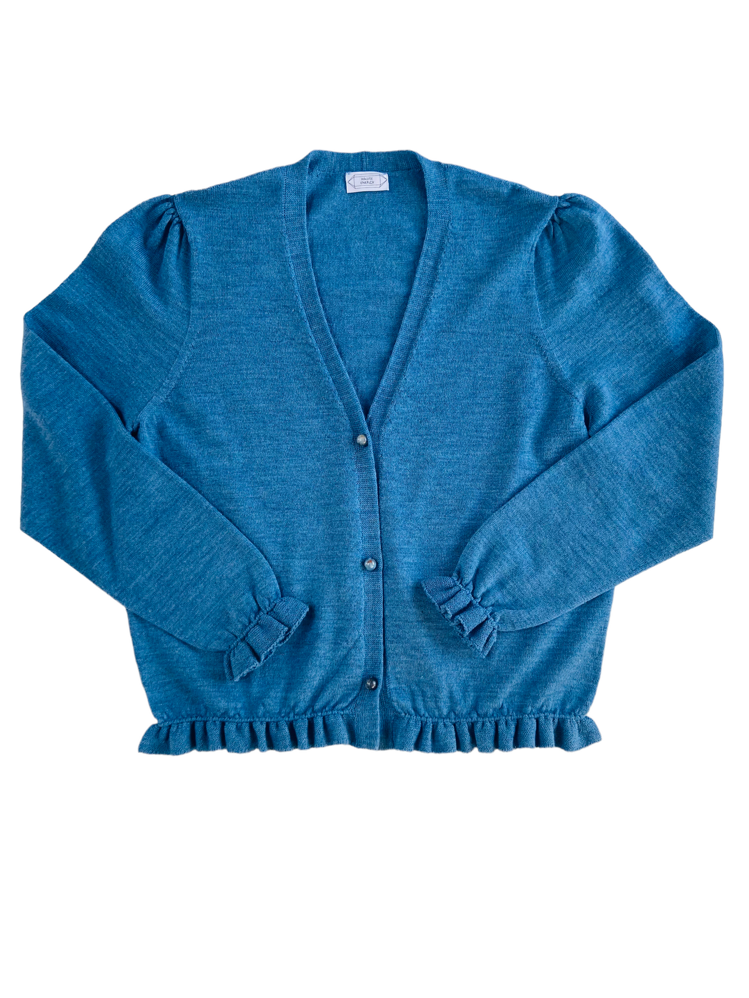 Haute Energy Merino Wool Cardigan - Blue Jean