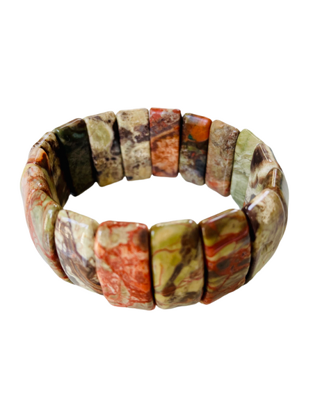 Wonder Woman Cuff - Leopard Skin Jasper