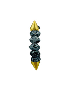 LUXE Eyes - Snowflake Obsidian
