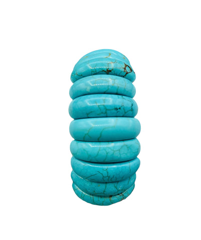 Wonder Woman Cuff - Turquoise Howlite