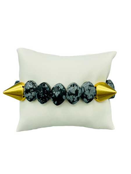 LUXE Eyes - Snowflake Obsidian