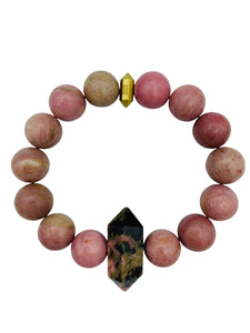 Rhodonite with Double Terminated Rhodonite