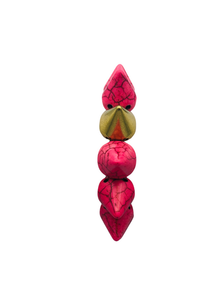 Pink Howlite Spike Bracelet